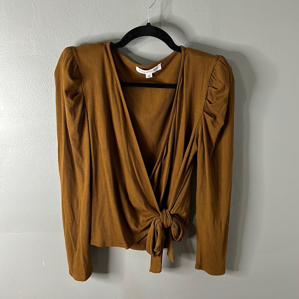 Wrap shirt by Lola Grace